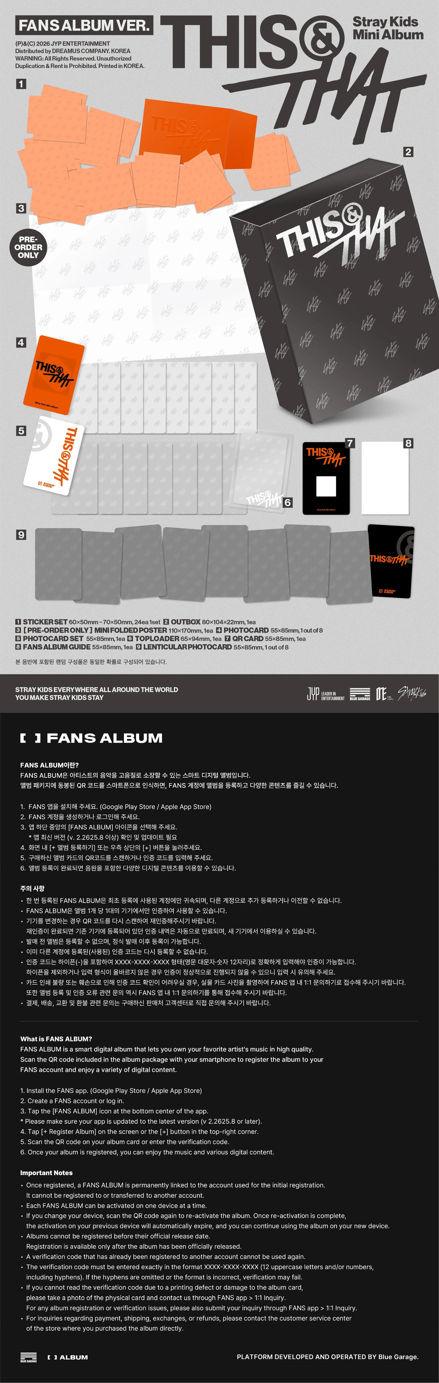 Stray Kids - [THIS & THAT] FANS ALBUM Ver Kpop Kardz