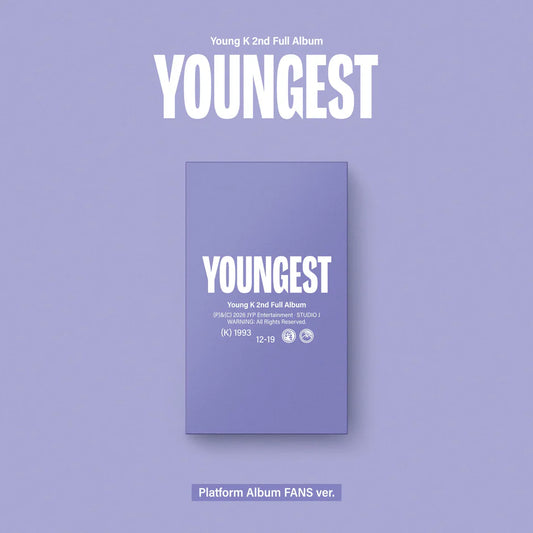 Young K - [YOUNGEST] Platform Album FANS Ver Kpop Kardz