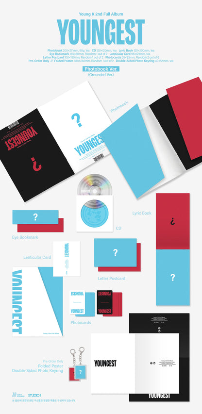 Young K - [YOUNGEST] PHOTOBOOK Ver (RANDOM VERSION) Kpop Kardz
