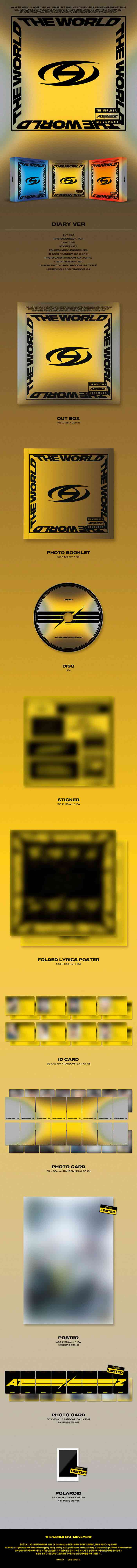 ATEEZ - 8TH MINI ALBUM [THE WORLD EP.1 : MOVEMENT] (VERSION CHOICE) Kpop Kardz