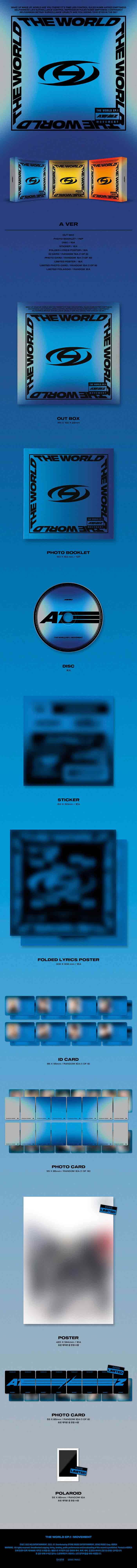 ATEEZ - 8TH MINI ALBUM [THE WORLD EP.1 : MOVEMENT] (VERSION CHOICE) Kpop Kardz