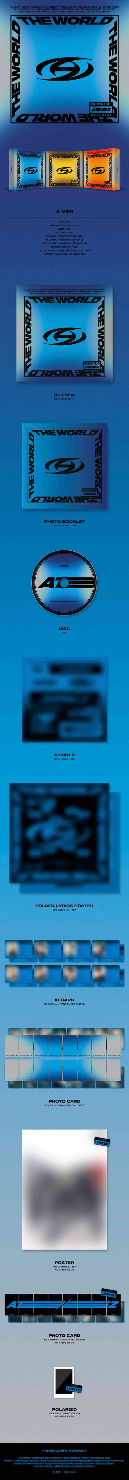 ATEEZ - 8TH MINI ALBUM [THE WORLD EP.1 : MOVEMENT] (VERSION CHOICE) Kpop Kardz