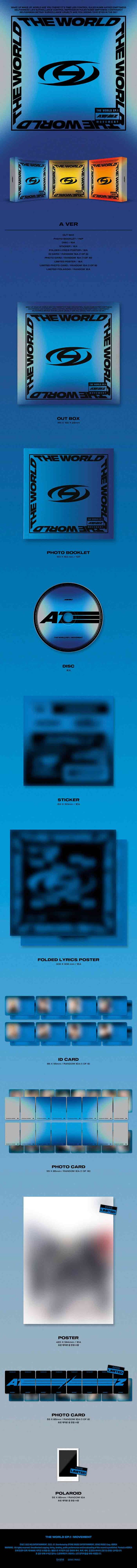 ATEEZ - 8TH MINI ALBUM [THE WORLD EP.1 : MOVEMENT] (VERSION CHOICE) Kpop Kardz