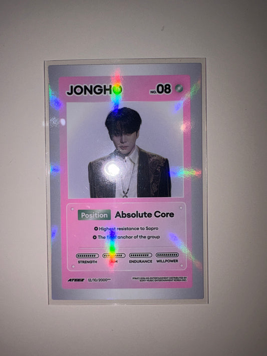 Ateez: Jongho Golden Hour: Part 5 Concept Album Card Kpop Kardz
