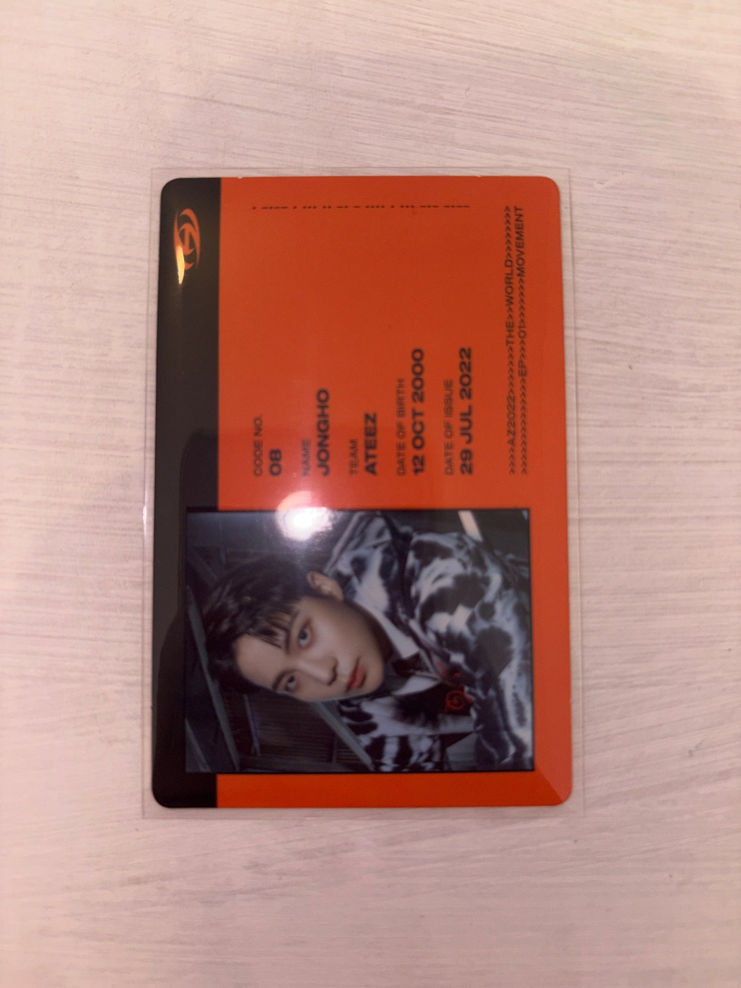Ateez: Jongho The World Ep 3: Movement ID Album Card Kpop Kardz