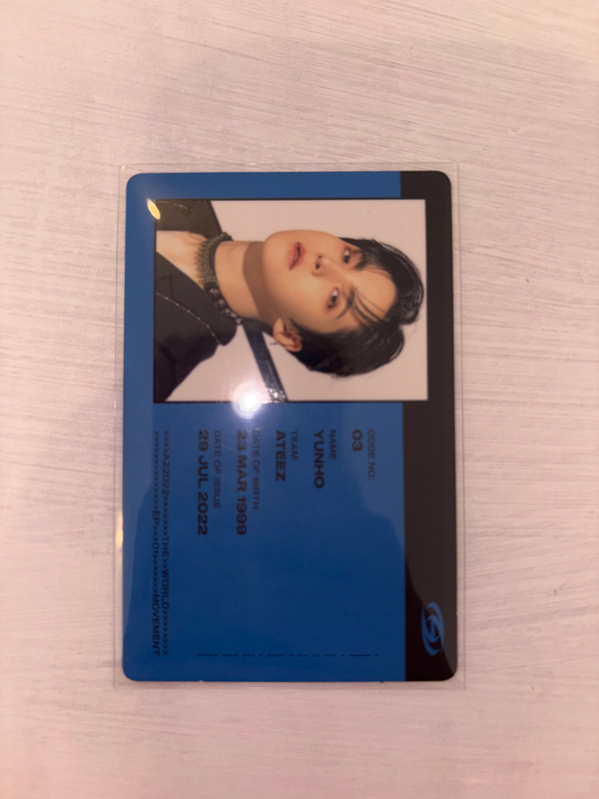 Ateez: Yunho The World Ep 3: Movement ID Album Card Kpop Kardz