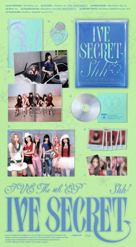 IVE - THE 4th EP [IVE SECRET] STANDARD VERSION (VERSION CHOICE) Kpop Kardz