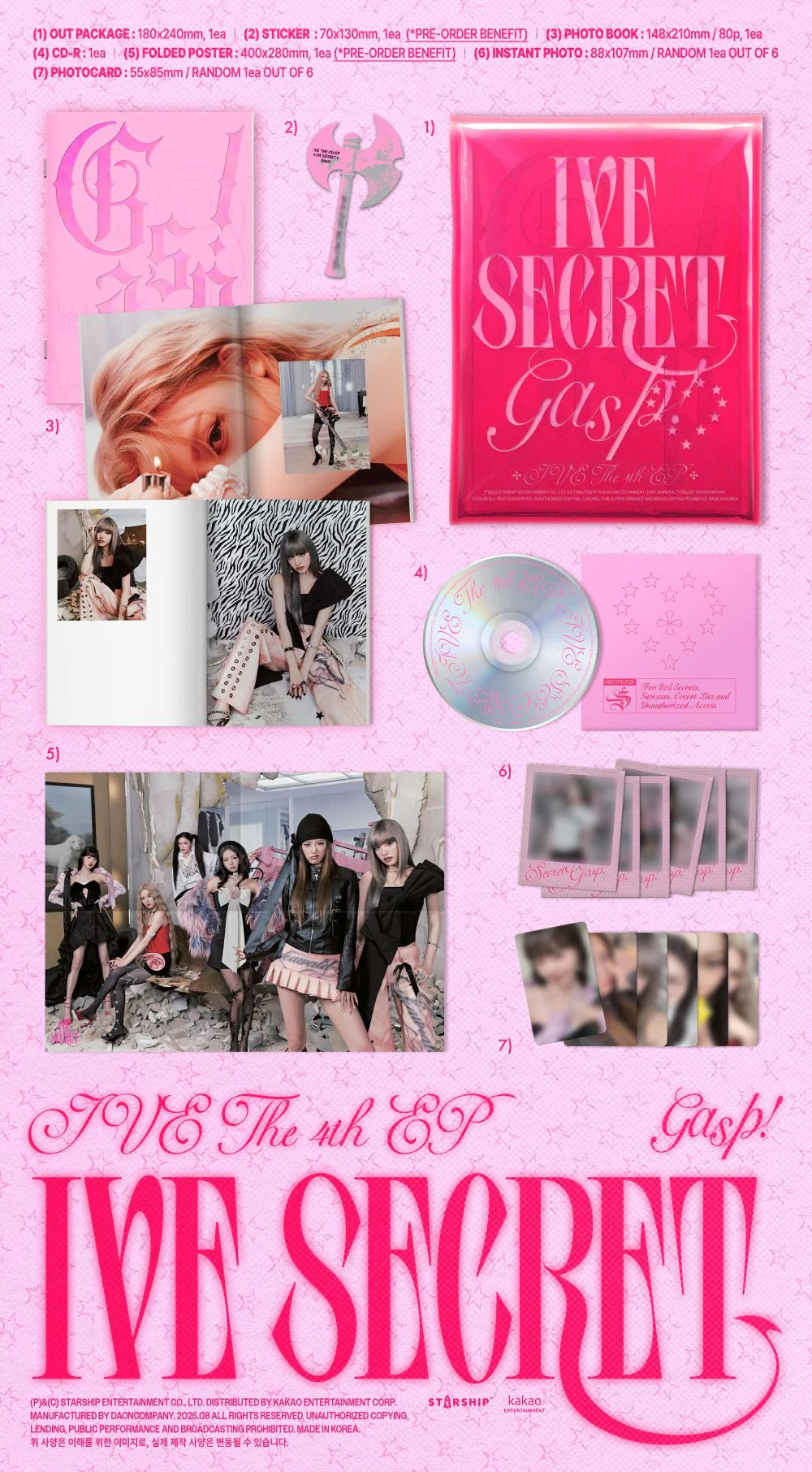 IVE - THE 4th EP [IVE SECRET] STANDARD VERSION (VERSION CHOICE) Kpop Kardz