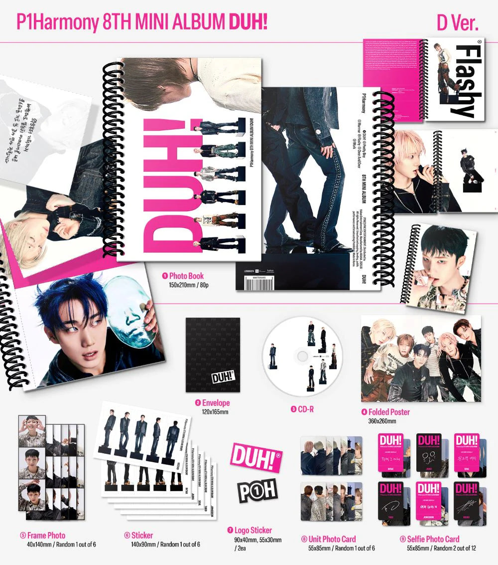 P1Harmony - 8th Mini Album [DUH!] Standard Ver (VERSION CHOICE)