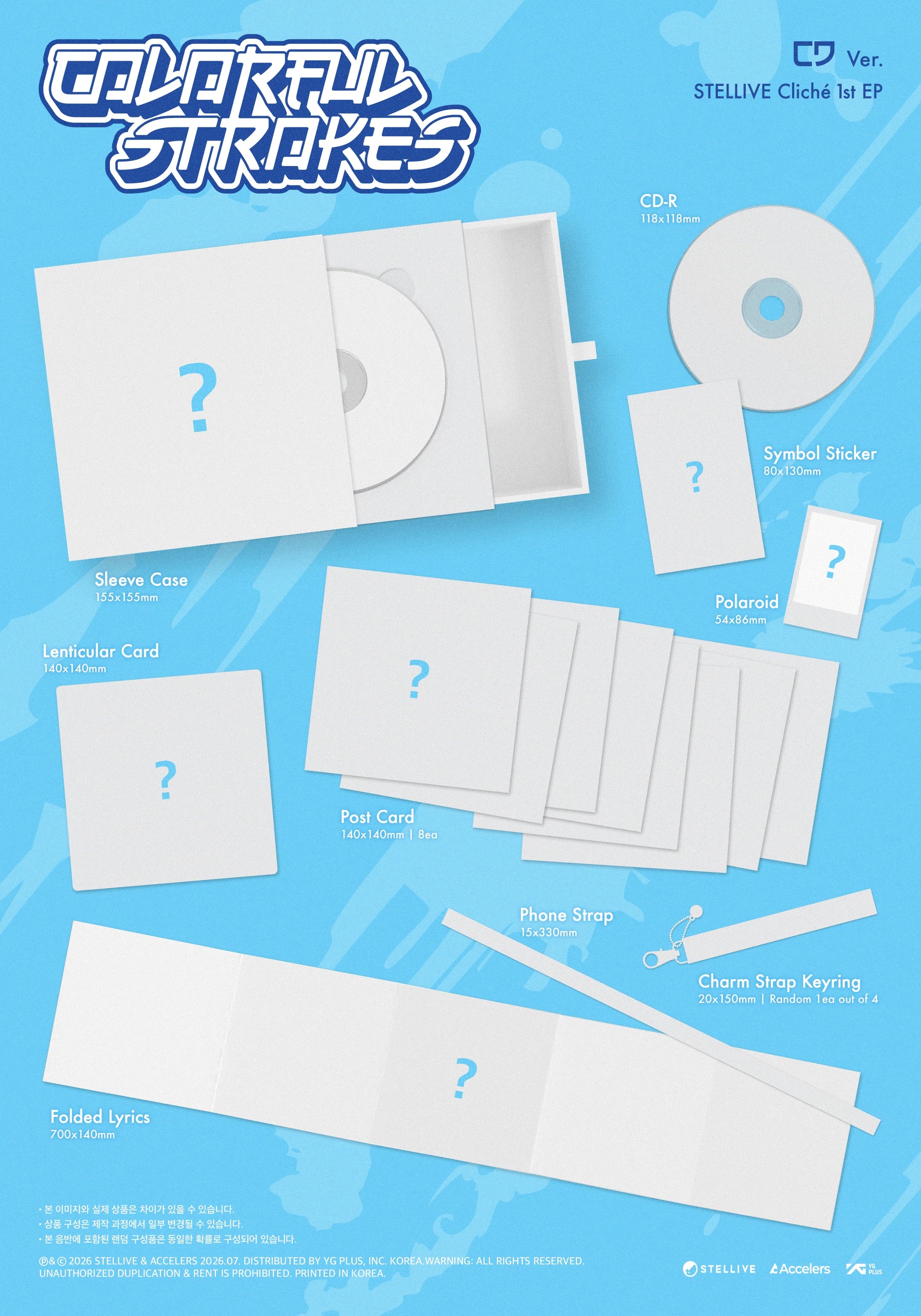 STELLIVE Cliché - 1st EP [Colorful Strokes] CD Ver Kpop Kardz