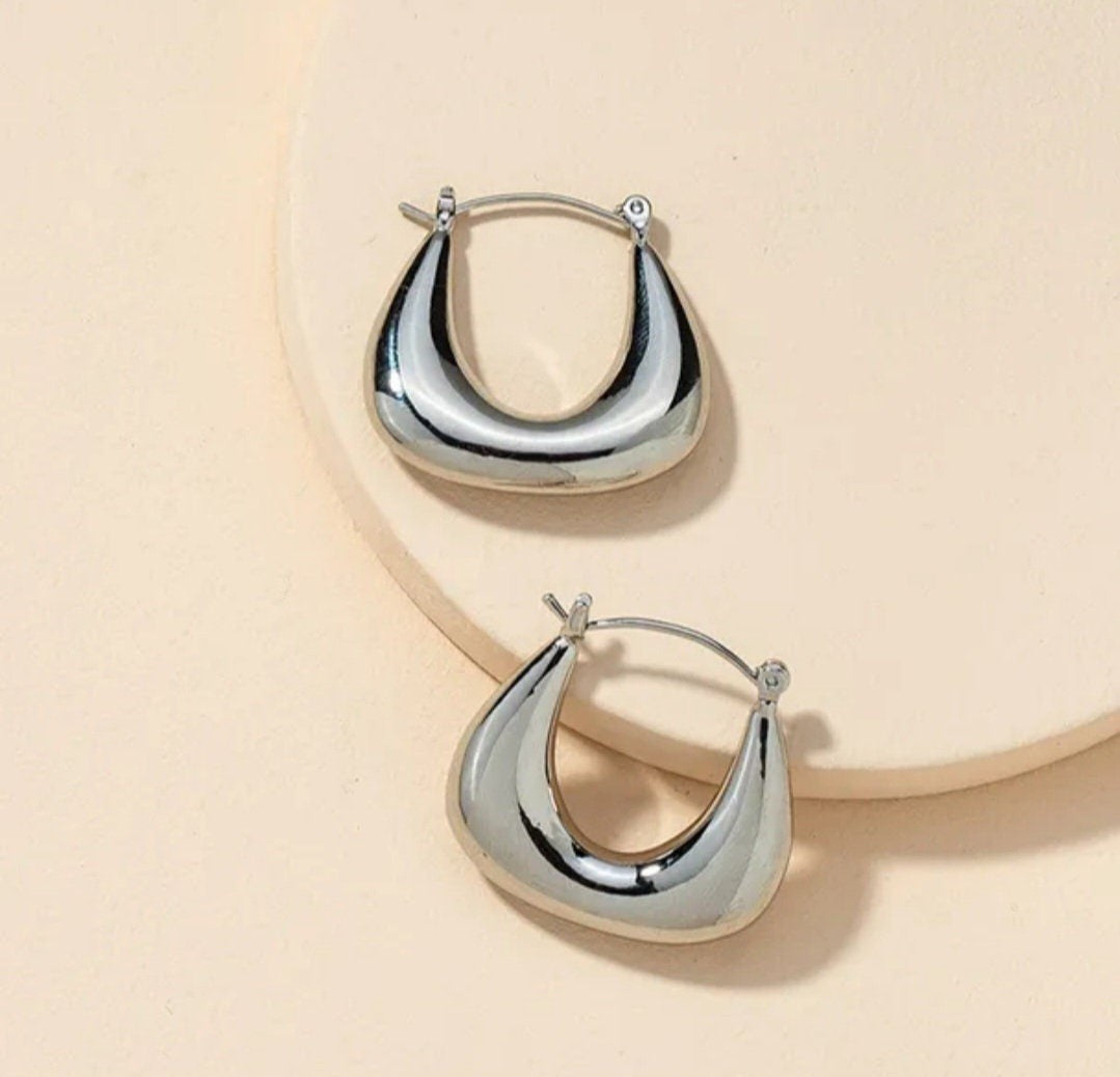 Silver Hoop Earrings