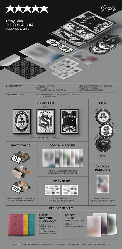 STRAYKIDS 5-STAR Standard Album (VERSION CHOICE) Kpop Kardz