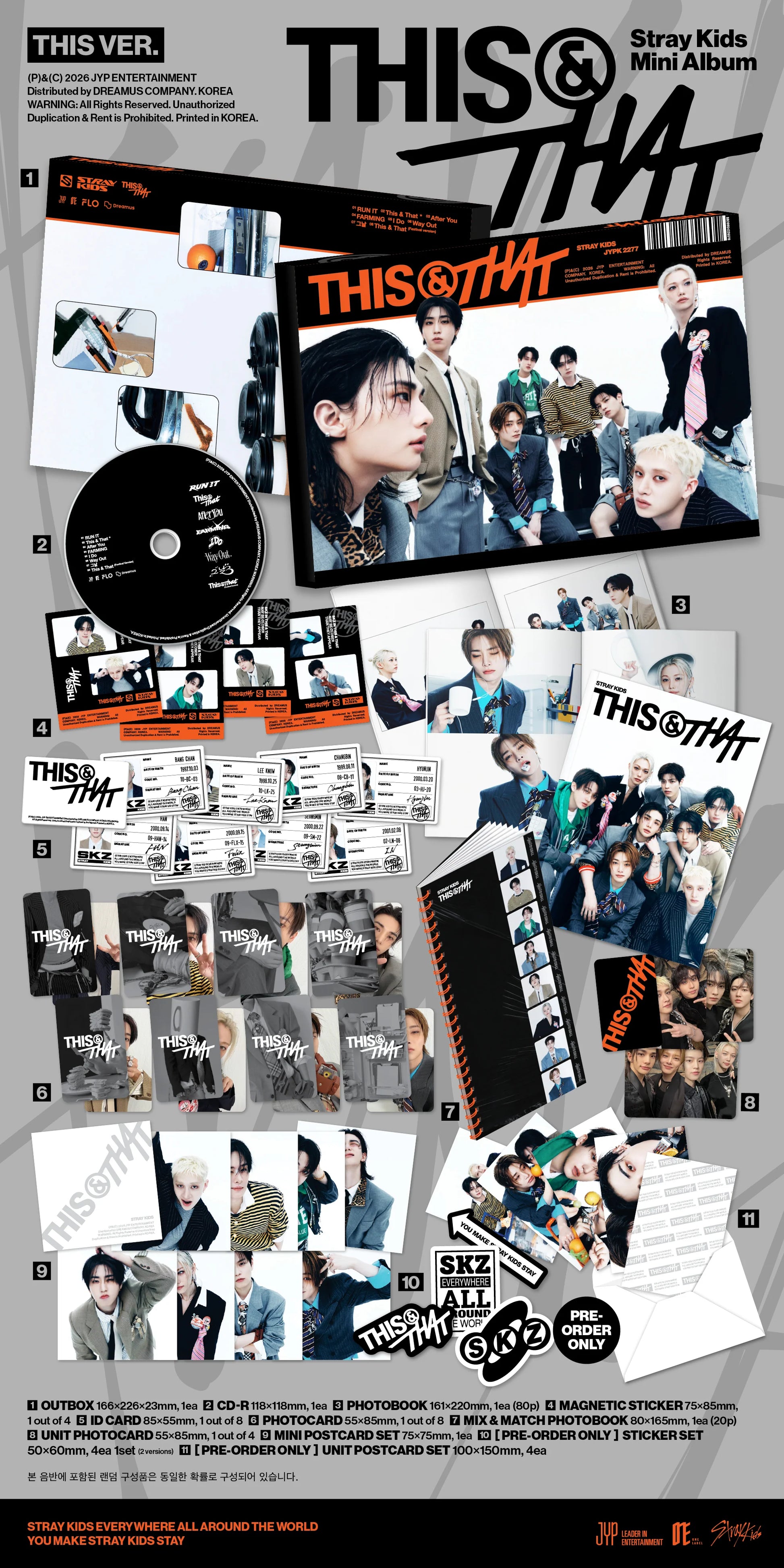 STRAYKIDS: [This&That] (VERSION CHOICE) Kpop Kardz