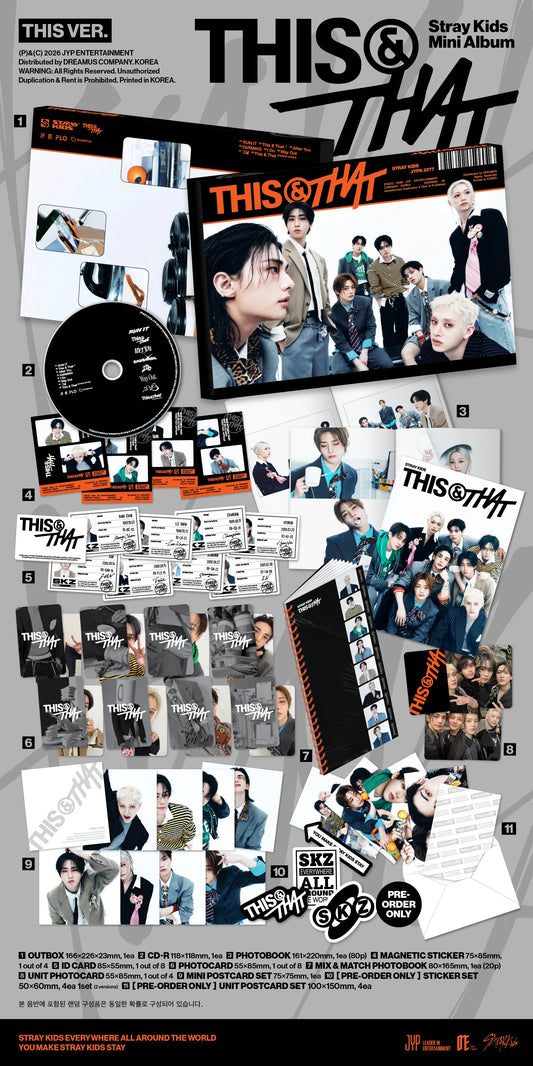 STRAYKIDS: [This&That] (VERSION CHOICE) Kpop Kardz