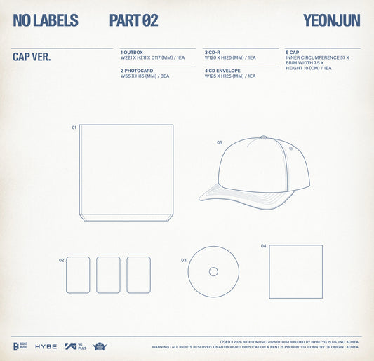 YEONJUN - [NO LABELS: PART 02] (Cap Ver)