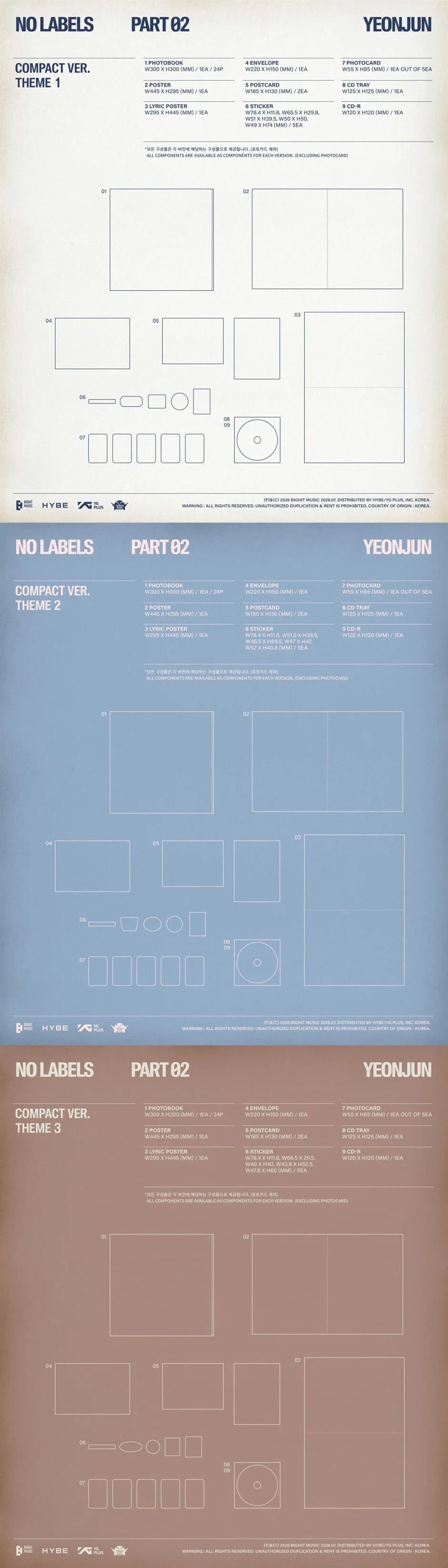 YEONJUN - [NO LABELS: PART 02] Compact Ver (RANDOM VERSION)