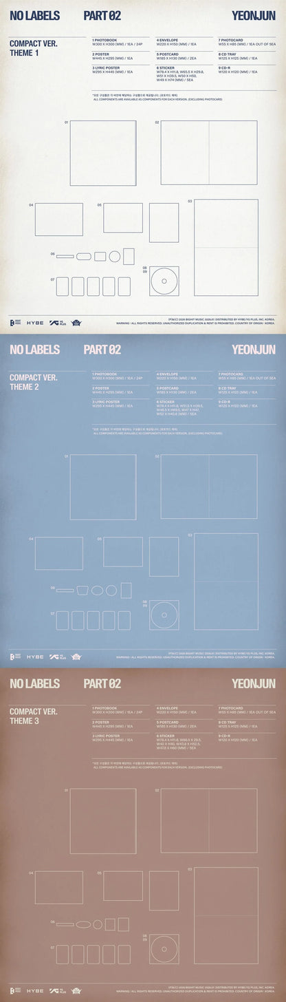 YEONJUN - [NO LABELS: PART 02] Compact Ver (RANDOM VERSION)