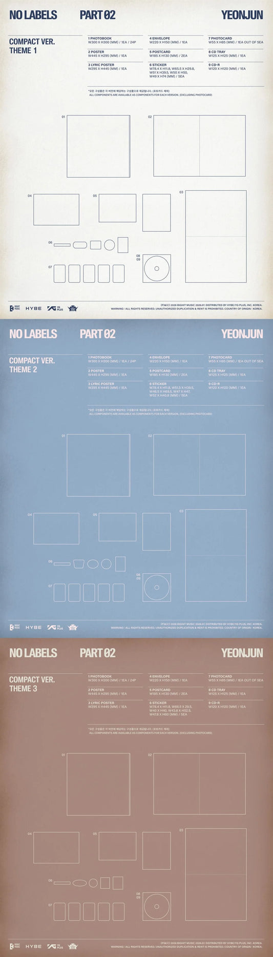 YEONJUN - [NO LABELS: PART 02] Compact Ver (RANDOM VERSION)