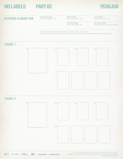 YEONJUN - [NO LABELS: PART 02] Weverse Albums Ver (RANDOM VERSION)
