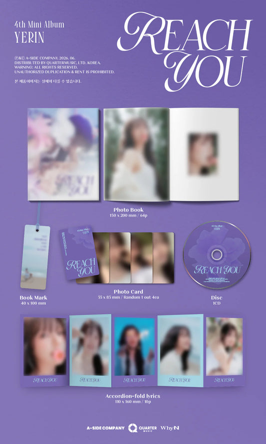 YERIN - 4TH MINI ALBUM [REACH YOU] (Digipak ver)