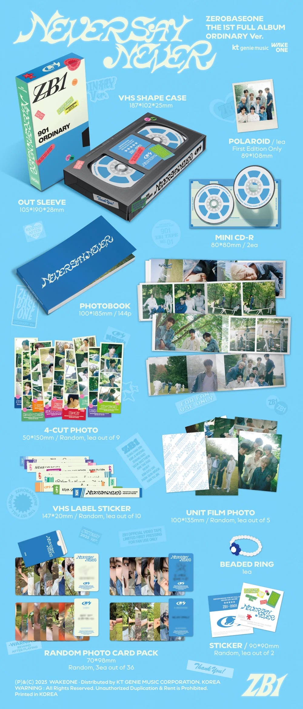 ZEROBASEONE - [NEVER SAY NEVER] PHOTOBOOK Ver (VERSION CHOICE) Kpop Kardz