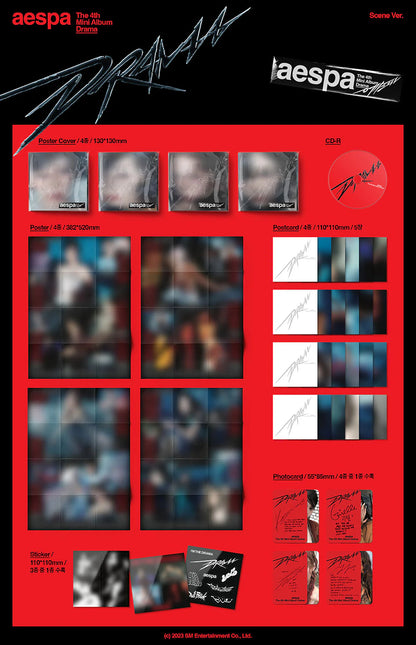 AESPA - 4TH MINI ALBUM [Drama] SCENE Ver. (MEMBER CHOICE) Kpop Kardz