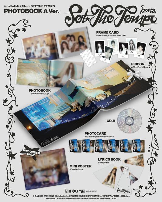 izna - [SET THE TEMPO] (PHOTOBOOK Ver) (RANDOM VERSION)